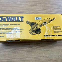 DeWalt 7 Amp 4.5 in. Small Corded Angle Grinder with 1-Touch Guard DWE4011