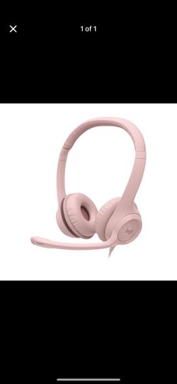 Pink Logitech Headset