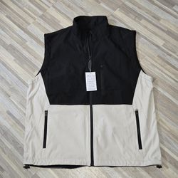 💥 Mens Black/Tan Vest