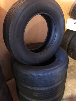 New 245 70 R 18” Yokohama Geolander X-cv GO 57 0-miles. $399 set. List price $889
