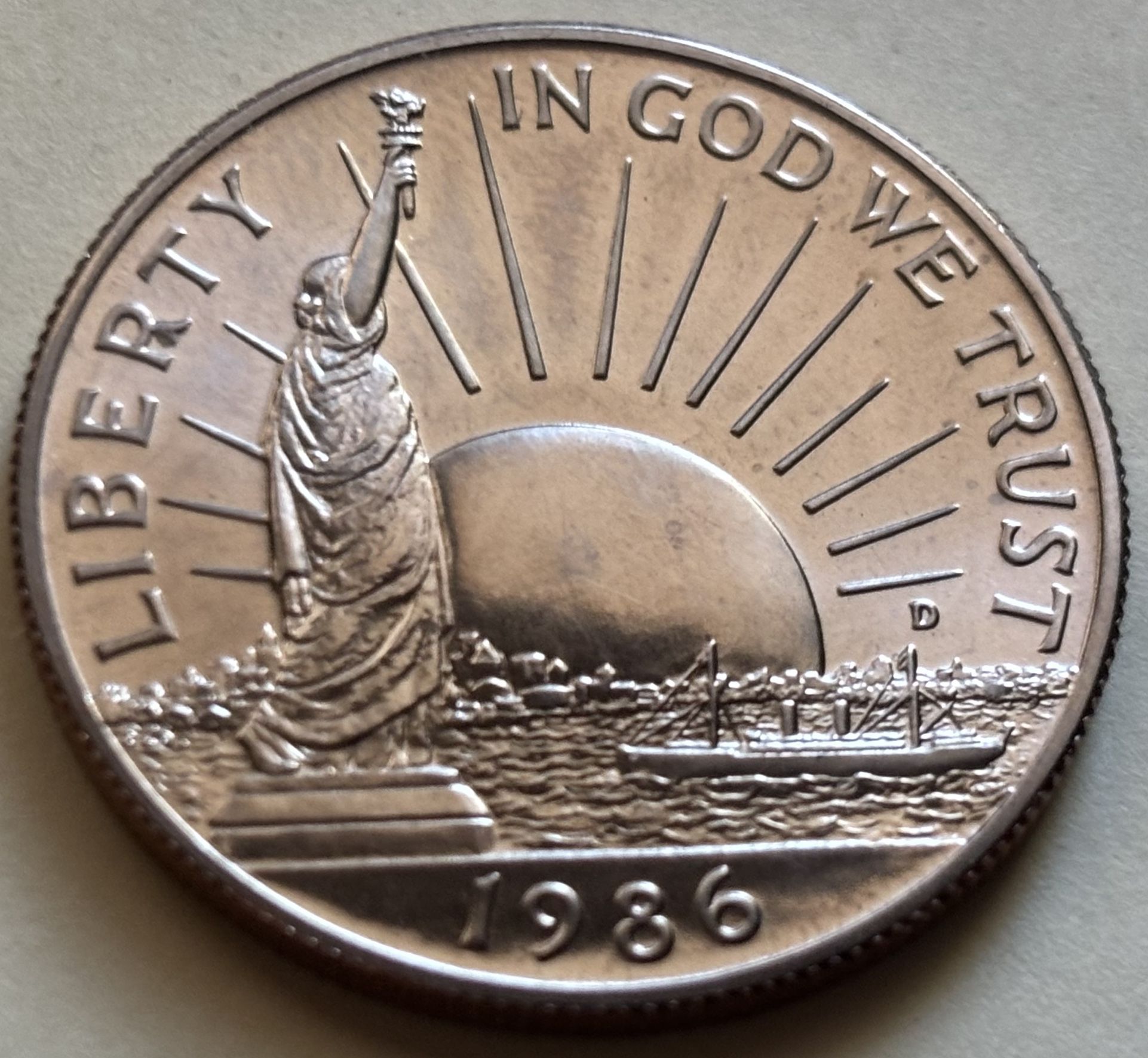 Half Dollar 1986. Coin USA . Collectible. Rare