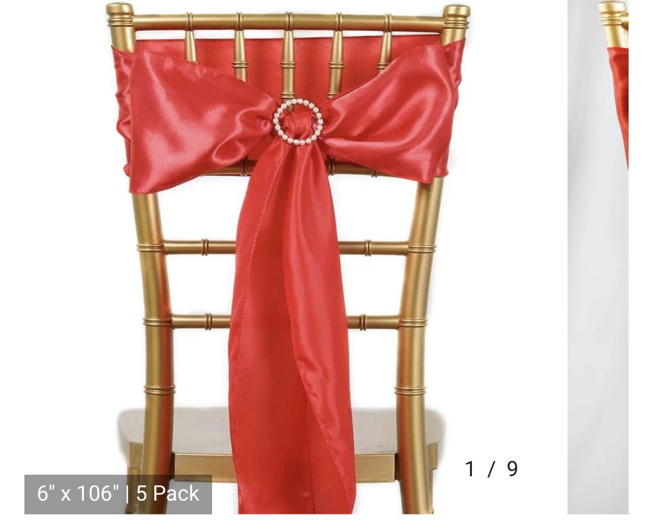 I Have 75 Red Chair Sashes New