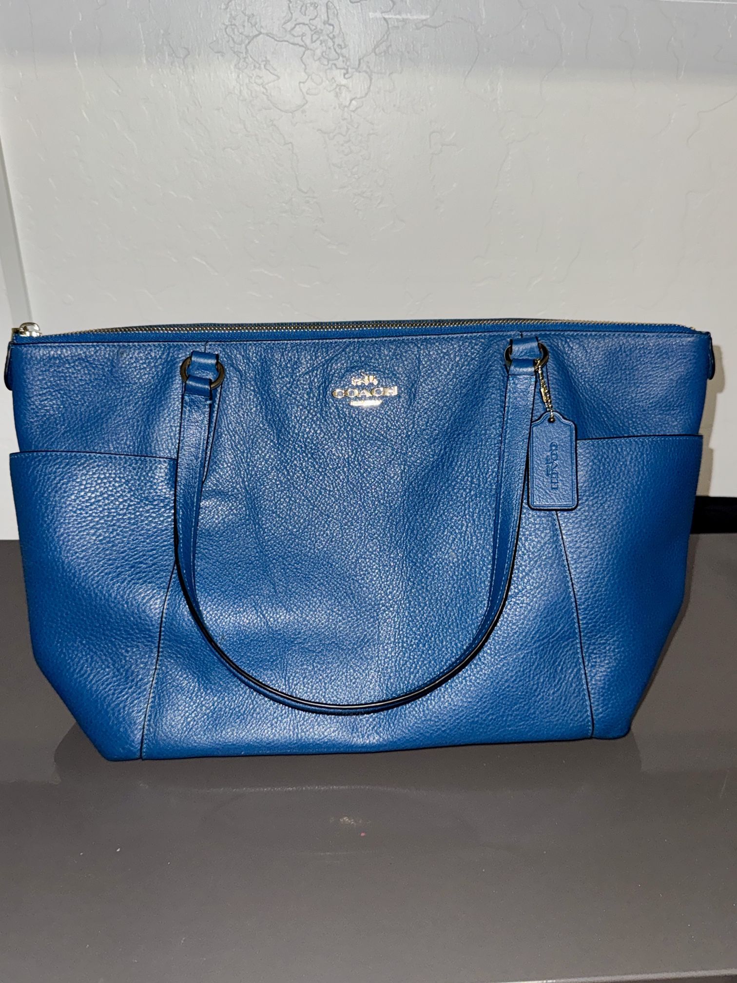 Turquoise Blue Coach purse