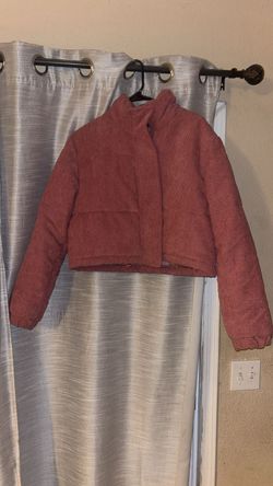 Cropped Corduroy Puffer Jacket