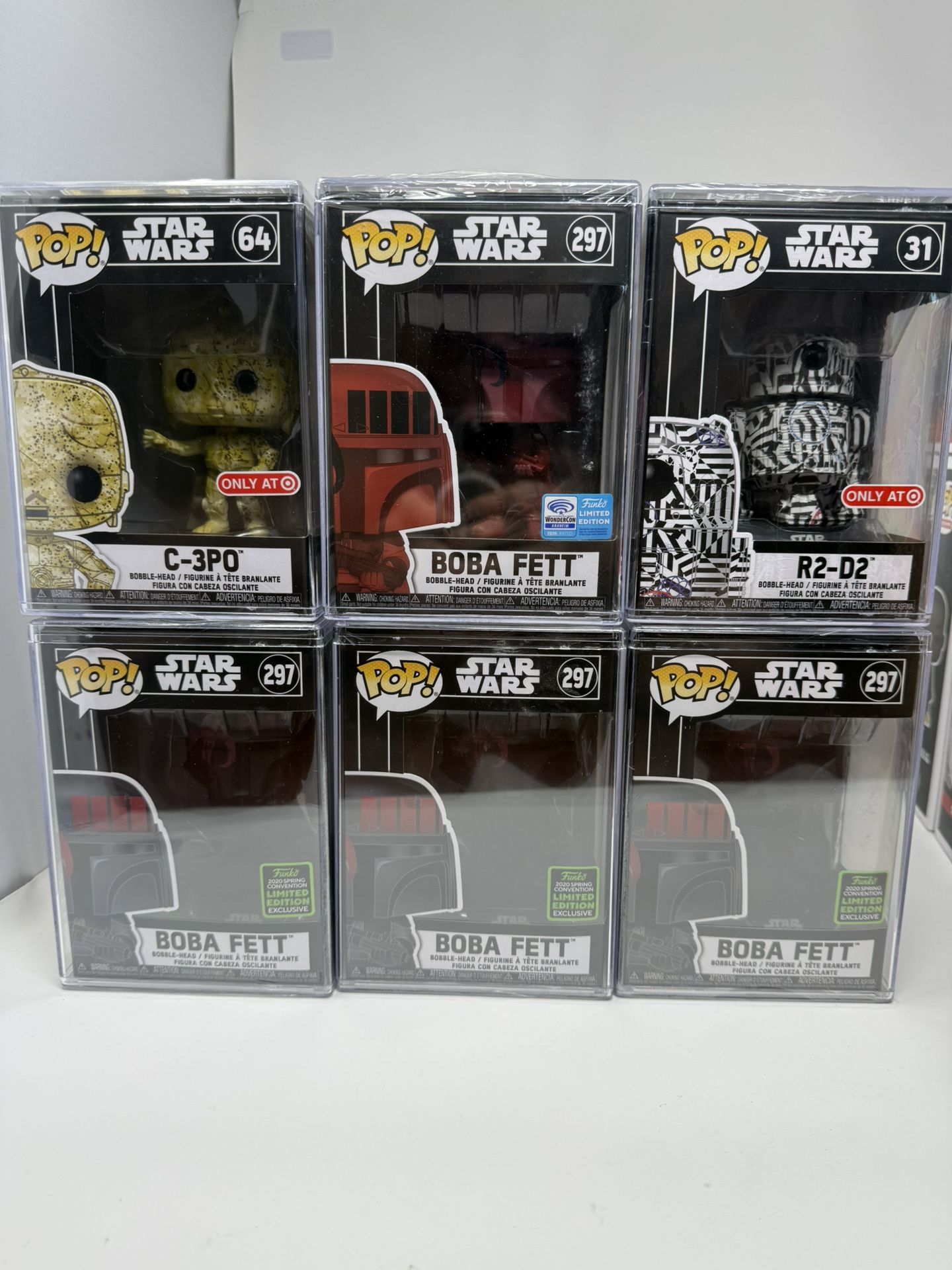 Star Wars Hard Case Sealed Funko Pop Bundle