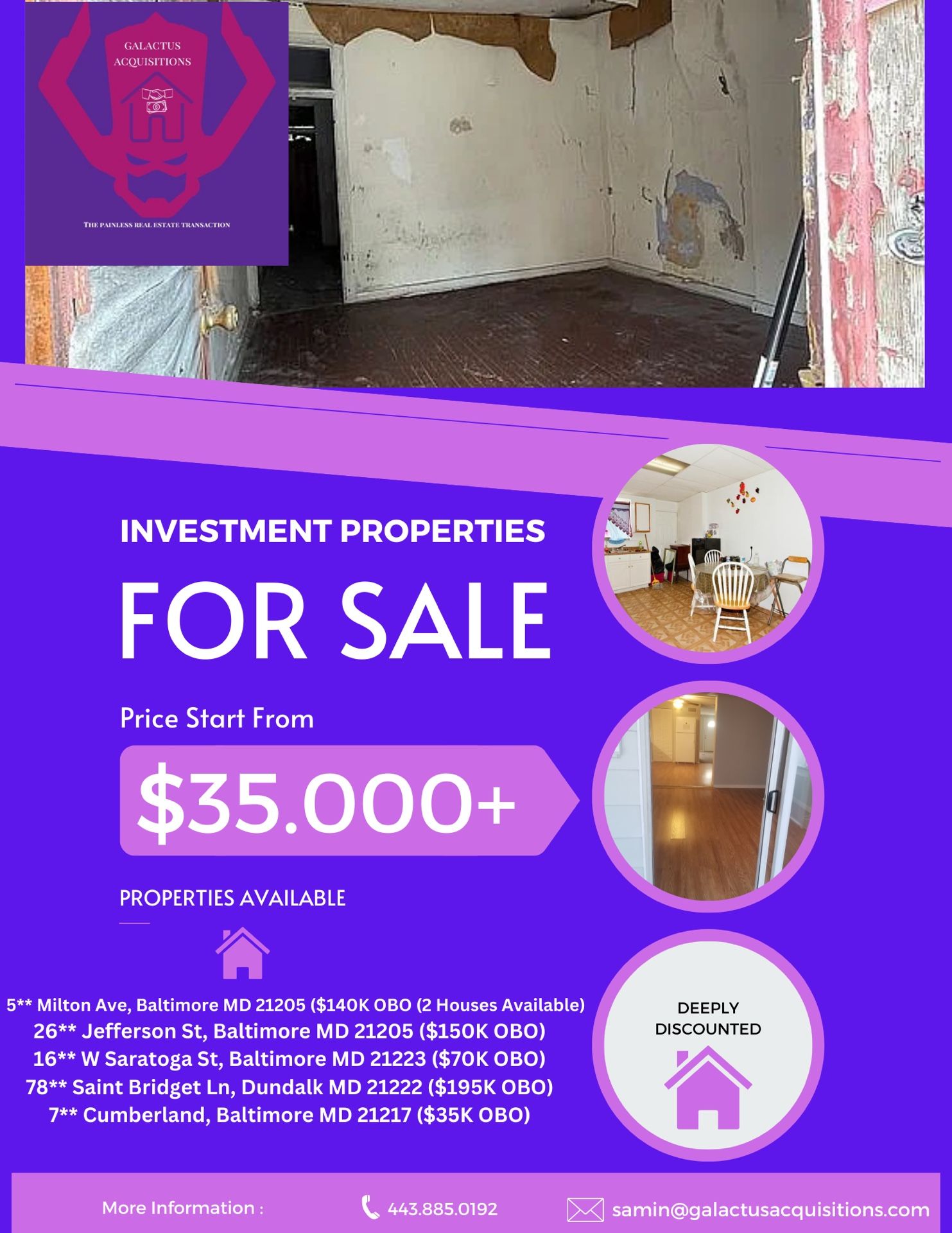 Investment properties for Sale
