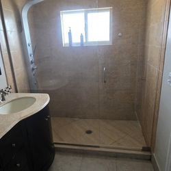Shower Glass  & Glass Door  69in by 82.5in