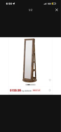 Mirror jewelry cabinet
