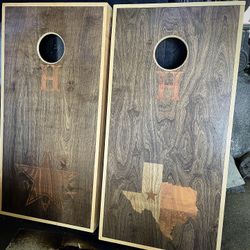 Custom made cornhole board sets with laser engraved images. Any image/Logo/company logo/name/day is available.