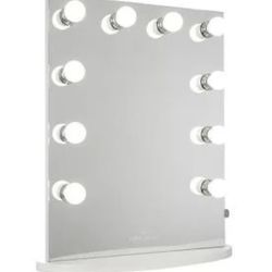 light ball vanity mirror on stand 
