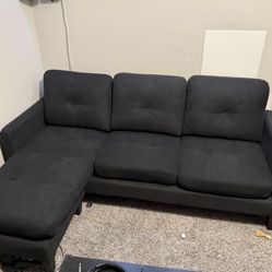 Small black sectional
