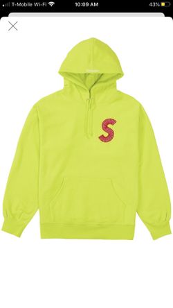 Acid green supreme S logo sz XL