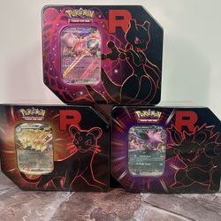 Pokemon Team Rocket ex Tins