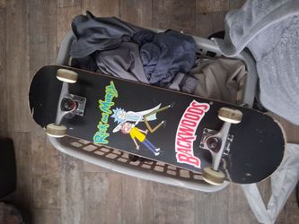 Backwoods Rick and Morty/Tony hawk skateboards