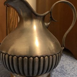 Solid Pewter Pitcher