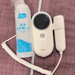 fetal monitor and ultrasound gel