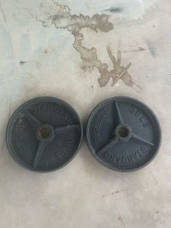 35lbs metal plates