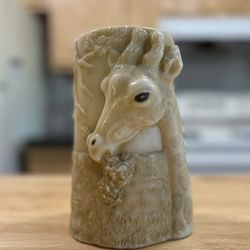 Gorgeous Hand Carved Giraffe Candle