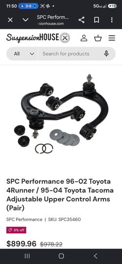 Spc upper control arms for first Gen tacoma 1995.5-2004 3rd gen 4runner  1(contact info removed)