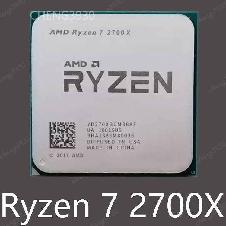 AMD Ryzen 7 AM4 2700X 8 Core Cpu