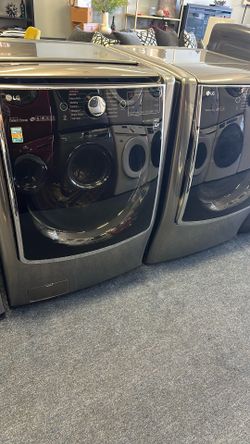 Front load washer and dryer set