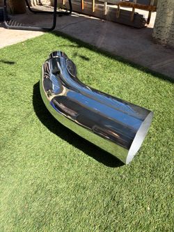 4” inlet 7”outlet Chrome Exhaust  Pipe