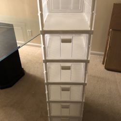 6 Tier Collapsible Shoebox Storage Container