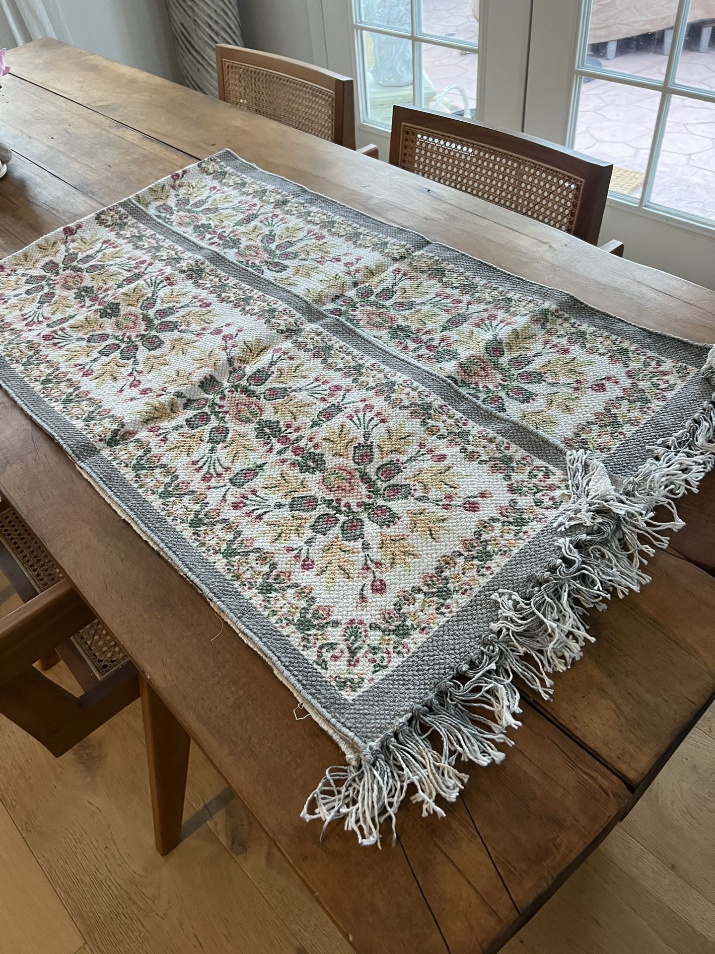 Set of 2 Outdoor Canvas Table Runners 72” Parties/holidays/dining