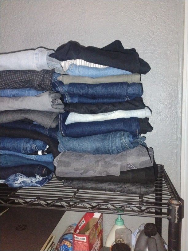 Men's And Women's Jeans And Slacks All Like New
