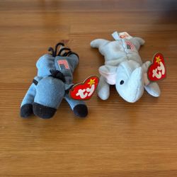 Lefty And Righty Beanie Babies