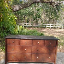 Eight Wooden  Drawers Dresser 