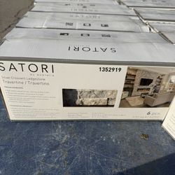 Silver Travertine Stone Wall Tile 