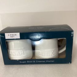 New Ceramic Sugar And Cream Container 