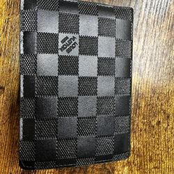 Authentic Louis Vuitton Damier Graphite Passport Holder Excellent Condition Unisex Travel Wallet 