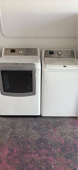 Washer and electric dryer