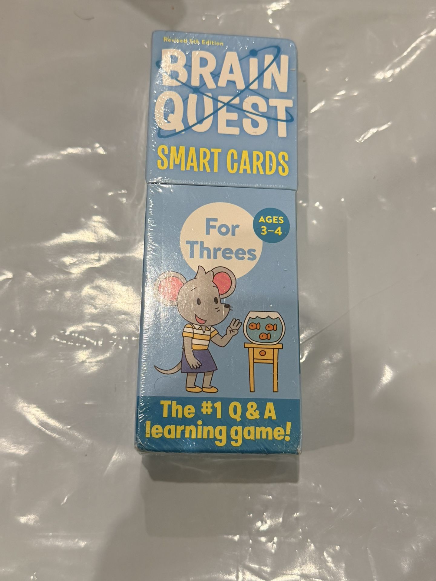 🧠 Brain Quest Smart Cards – For Threes (Ages 3–4)