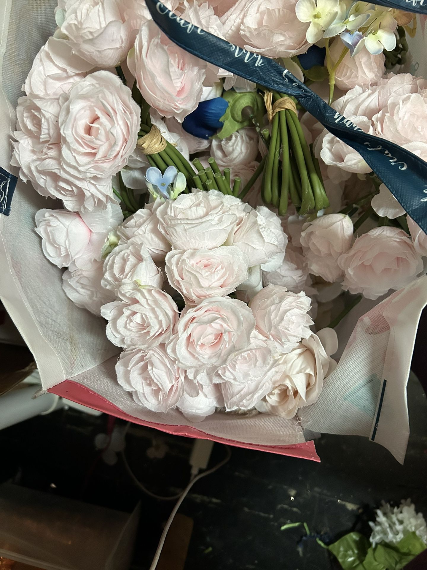 Soft Pink Rose Bouquets And 12 Mixed Shades Bouquets