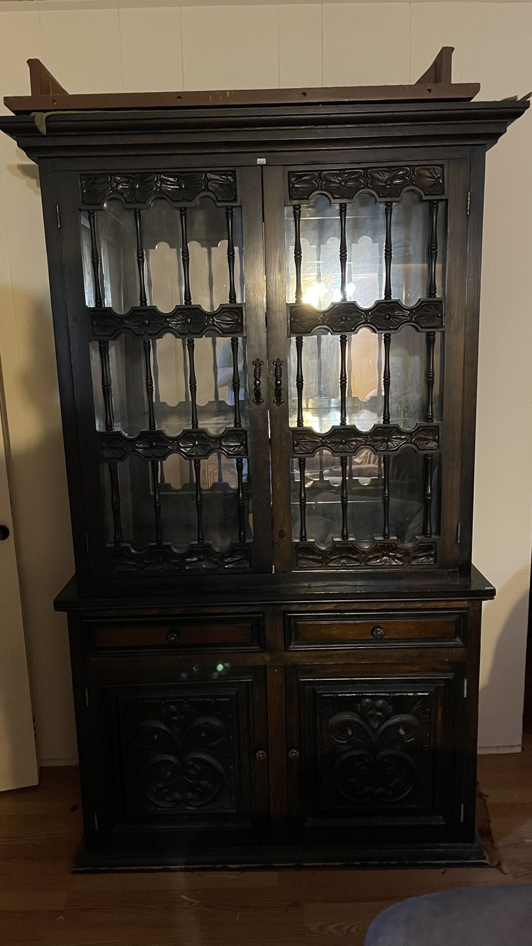 vintage china cabinet 