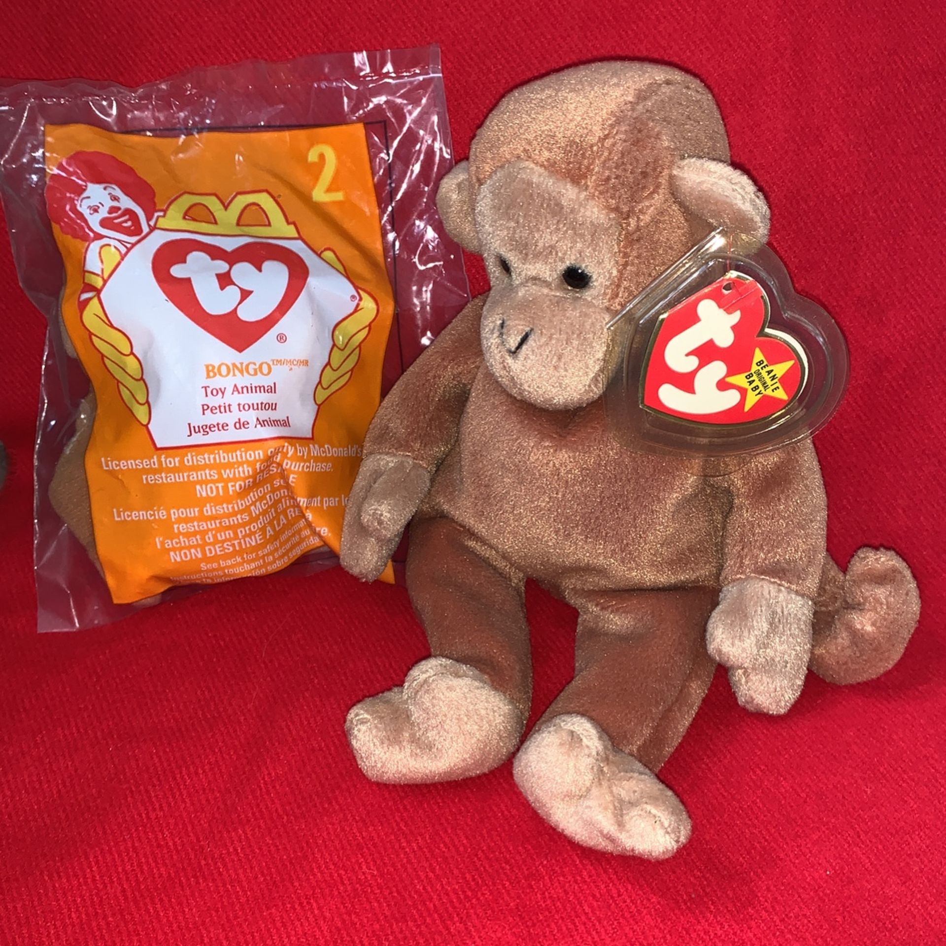 Ty BONGO the Monkey And Tinee McDonald’s Edition 1998