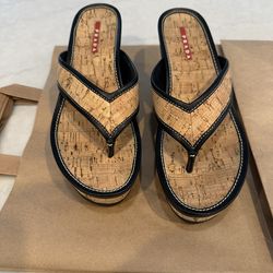Prada Cork Wedge EU 8 1/2