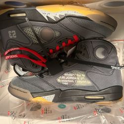 Off White Jordan 5 Muslin