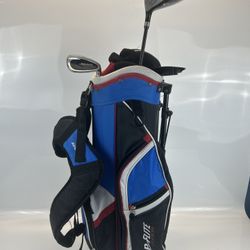 Top Flite Junior Golf Club Set Youth Kids RH Carry Bag Driver Putter Wedges