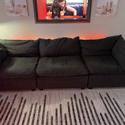 Albany Park Kova Pillow Cushion Modular Couch Slate Grey