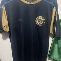 Philadelphia Union Adidas Home Jersey Shirt MLS Soccer Mens M Climalite Lite