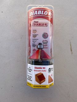 NEW Diablo DR40106 45-Degree Chamfer Bit