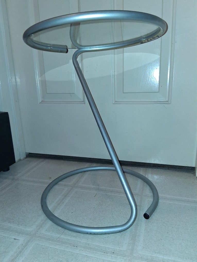 Glass End Table Modern