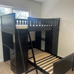 Loft Twin Bed, Desk, Storage