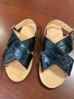 Huaraches de piel exotica original