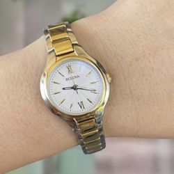 Two Tone Stainless Steel Bulova Watch