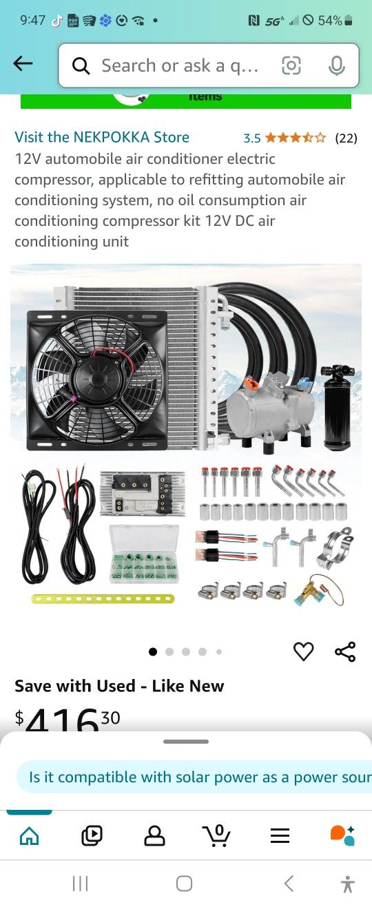 NEKPOKKA AUTOMOTIVE A/C SYSTEM UNIVERSAL